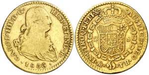 1806. Carlos IV. México. TH. 2 escudos. ... 