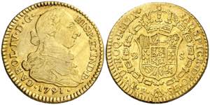 1791. Carlos IV. Popayán. SF. 2 escudos. ... 