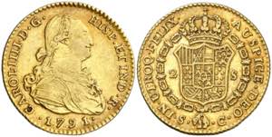 1791. Carlos IV. Sevilla. C. 2 escudos. (AC. ... 