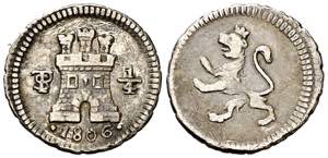 1806. Carlos IV. Potosí. 1/4 de real. (AC. ... 