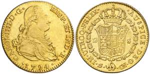1794. Carlos IV. Sevilla. CN. 2 escudos. ... 