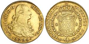 1795. Carlos IV. Sevilla. CN. 2 escudos. ... 