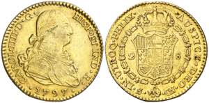 1797. Carlos IV. Sevilla. CN. 2 escudos. ... 