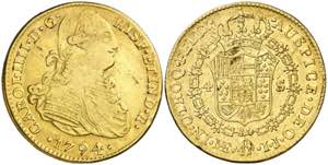 1794. Carlos IV. Lima. IJ. 4 escudos. (AC. ... 