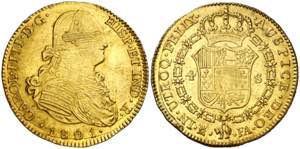 1801/1791. Carlos IV. Madrid. FA. 4 escudos. ... 