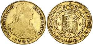 1803. Carlos IV. Madrid. FA. 4 escudos. (AC. ... 
