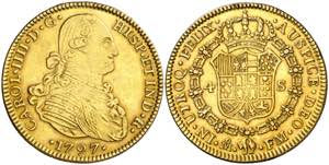 1797. Carlos IV. México. FM. 4 escudos. ... 