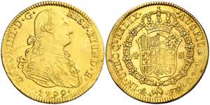 1799. Carlos IV. México. FM. 4 escudos. ... 