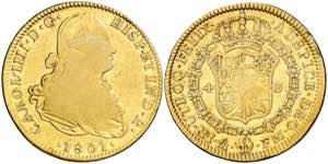 1801. Carlos IV. México. FM. 4 escudos. ... 