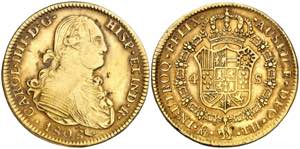 1808/0. Carlos IV. México. TH. 4 escudos. ... 