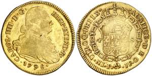 1798. Carlos IV. Popayán. JF. 4 escudos. ... 