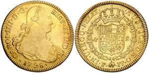 1798. Carlos IV. Potosí. PP. 4 escudos. ... 