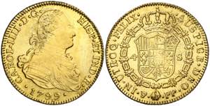 1799. Carlos IV. Potosí. PP. 4 escudos. ... 