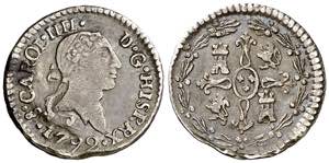 1792. Carlos IV. Santiago. 1/4 de real. (AC. ... 