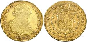 1790. Carlos IV. Lima. IJ. 8 escudos. (AC. ... 