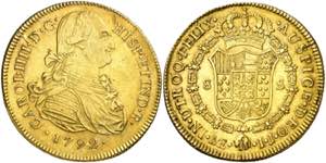 1792. Carlos IV. Lima. IJ. 8 escudos. (AC. ... 