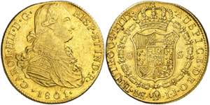 1801. Carlos IV. Lima. IJ. 8 escudos. (AC. ... 