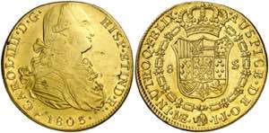 1803. Carlos IV. Lima. IJ. 8 escudos. (AC. ... 