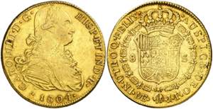 1804. Carlos IV. Lima. JP. 8 escudos. (AC. ... 