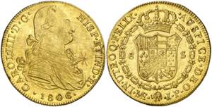 1806. Carlos IV. Lima. JP. 8 escudos. (AC. ... 