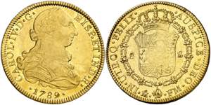1789. Carlos IV. México. FM. 8 escudos. ... 