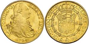 1794. Carlos IV. México. FM. 8 escudos. ... 
