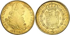 1804. Carlos IV. México. TH. 8 escudos. ... 