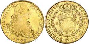 1808. Carlos IV. México. TH. 8 escudos. ... 