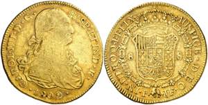 1802. Carlos IV. Popayán. JF. 8 escudos. ... 