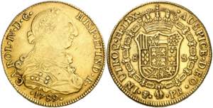 1789. Carlos IV. Potosí. PR. 8 escudos. ... 