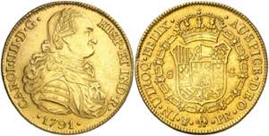 1791. Carlos IV. Potosí. PR. 8 escudos. ... 