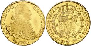 1792. Carlos IV. Potosí. PR. 8 escudos. ... 