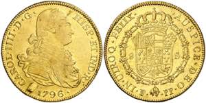 1796. Carlos IV. Potosí. PP. 8 escudos. ... 