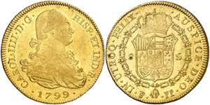 1799. Carlos IV. Potosí. PP. 8 escudos. ... 