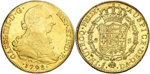 1798. Carlos IV. Santiago. DA. 8 escudos. ... 
