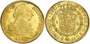 1802. Carlos IV. Santiago. JJ. 8 escudos. ... 