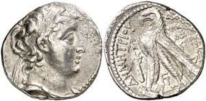 Imperio Seléucida. (130-129 a.C.). Demetrio ... 