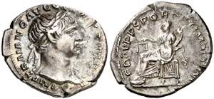 (108 d.C.). Trajano. Denario. (Spink 3123) ... 