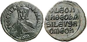 León VI (886-912). Constantinopla. Follis. ... 