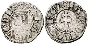 Jaume II (1291-1327). Zaragoza. Dinero ... 
