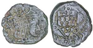 s/d. Felipe III. Girona. 1 diner. (AC. 34) ... 