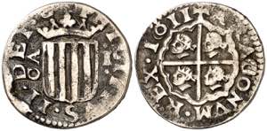 1611. Felipe III. Zaragoza. 1 real. (AC. ... 
