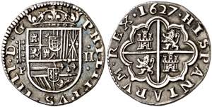 1627. Felipe IV. Segovia. P. 2 reales. (AC. ... 