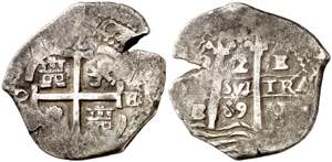 1669. Carlos II. Potosí. E. 2 reales. (AC. ... 