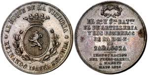 1856. Zaragoza. Al duque de la Victoria, ... 