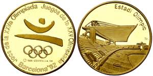 Medalla dedicada a las Olimpiadas de ... 