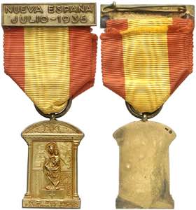 1936. Medalla. (Pérez Guerra falta). Con ... 