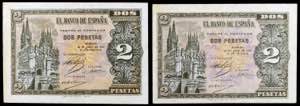1938. Burgos. 2 pesetas. (Ed. D30a) (Ed. ... 