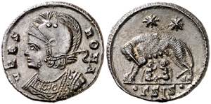 (334-335 d.C.). Constantino I. Siscia. AE ... 