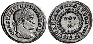 (321-324 d.C.). Constantino II. Siscia. AE ... 